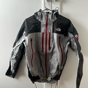 The North Face Men's Jacket in Black, Gray, and Red